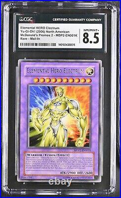 CGC 8.5 Yugioh Elemental Hero Electrum MDP2-EN001K Redemption (STOCK PHOTO)