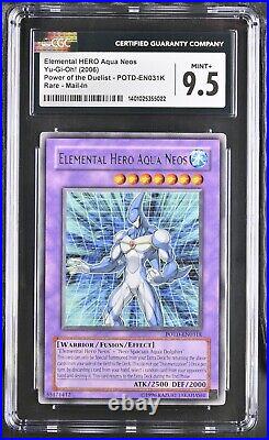 CGC 9.5 Yu-Gi-Oh! Elemental HERO Aqua Neos POTD-EN031K Redemption