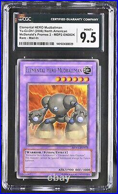 CGC 9.5 Yu-Gi-Oh! Elemental HERO Mudballman MDP2-EN002K Redemption (STOCK PHOTO)