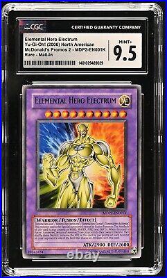 CGC 9.5 Yu-Gi-Oh! Elemental Hero Electrum MDP2-EN001K Redemption (STOCK PHOTO)