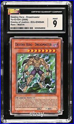 CGC 9 Yugioh Destiny Hero Dreadmaster EOJ-EN004K Redemption (STOCK PHOTO)