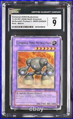 CGC 9 Yugioh Elemental HERO Mudballman MDP2-EN002K Redemption (STOCK Photo)