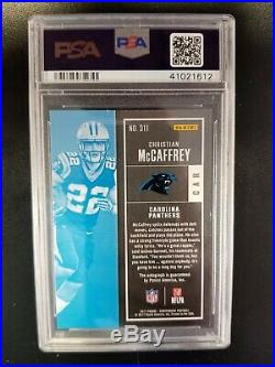 CHRISTIAN MCCAFFREY 2017 Contenders Cracked Ice Auto Panthers #16/25! PSA 9