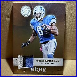 Calvin Johnson Gold Game Worn 4 Color Patch 2012 Totally Certified #/49 Lions