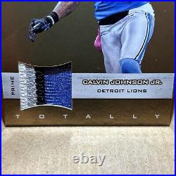 Calvin Johnson Gold Game Worn 4 Color Patch 2012 Totally Certified #/49 Lions