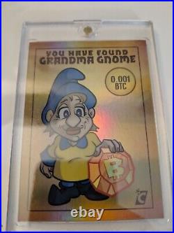 Cardsmiths Street Fighter Crypto. 001 Bitcoin Redemption Card Lost Gnome GRANDMA