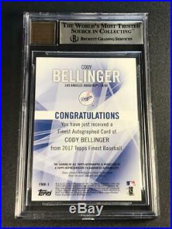 Cody Bellinger 2017 Topps Finest Redemption Auto Refractor /99 Rookie Bgs 9.5 10