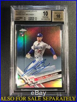 Cody Bellinger 2017 Topps Finest Redemption Auto Refractor /99 Rookie Bgs 9.5 10