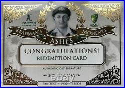 DON BRADMAN (Rare) Three Card Set Ashes 2017 Redemption BSC-1, 2 & 3