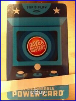 Dave and Busters Power Card With 10,073 Redemption tickets and 0 Game Chips