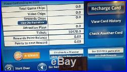 Dave and Busters Power Card With 10,470 Redemption tickets and 0 Game Chips