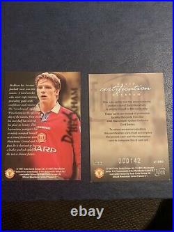 David Beckham 1997 Futera Redemption Manchester United ROOKIE Promo Cards