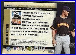 Derek Jeter 2007 Mlb All-star Game Ud Fanfest Redemption Rare