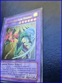 Elemental Hero Flame Wingman Rare UDE Redemption TLM-EN035K Misprint Elemental Hero Flame Wingman Rare UDE Redemption TLM-EN035K Misprint