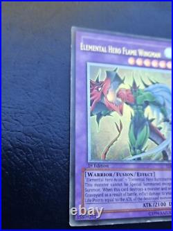 Elemental Hero Flame Wingman Rare UDE Redemption TLM-EN035K Misprint Elemental Hero Flame Wingman Rare UDE Redemption TLM-EN035K Misprint