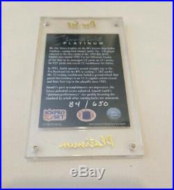 Emmitt Smith 1992 Pro Set 1.28 Real Platinum Redemption Card with letter VERY RARE