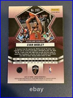 Evan Mobley 2021-22 Panini Mosaic White Sparkle Rookie RC #263 Cleveland Cavs