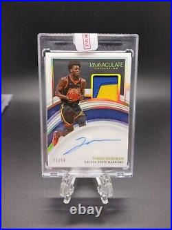 Immaculate 2021-2022 James Wiseman Game worn patch autograph Gold /10