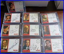 Inkworks THE SOPRANOS Complete 10 Card Auto Lot Cast Signed Complete Set Rare