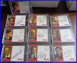 Inkworks THE SOPRANOS Complete 10 Card Auto Lot Cast Signed Complete Set Rare