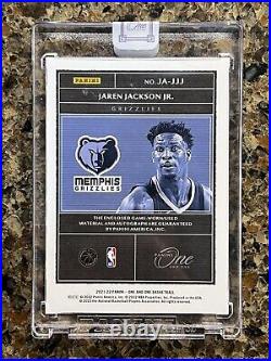 Jaren Jackson Jr. 2021 Panini One And One Game-Worn Jersey Autograph # 19/35 SSP