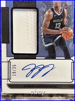 Jaren Jackson Jr. 2021 Panini One And One Game-Worn Jersey Autograph # 19/35 SSP