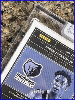 Jaren Jackson Jr. 2021 Panini One And One Game-Worn Jersey Autograph # 19/35 SSP