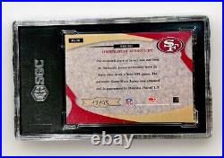 Jerry Rice 2005 Leaf Certified Materials #FG36 game worn jersey 49ers