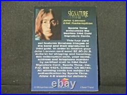 John Lennon 1996 The Beatles Signature Series Redemption Card SUPER TOUGH Insert
