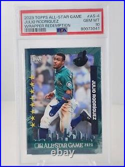 Julio Rodriguez PSA 10 Pop 6 2023 Topps All Star Game Exclusive SP AS-4 WRAPPER