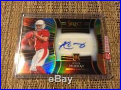 KYLER MURRAY 2018 Panini Select Football XRC Tie-Dye Auto 11 of 25 Redemption