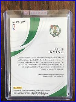 KYRIE IRVING 2018-19 Immaculate Patch AUTO Red #2/15 Game Worn/Used