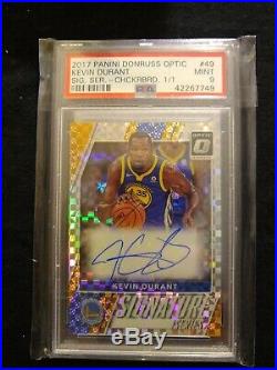 Kevin Durant 2017 Panini Donruss Optic Checkerboard 1/1! MVP With redemption