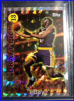 Kobe Bryant 1996-97 Rare Topps RC Refractor Draft Redemption #DP13 Rookie