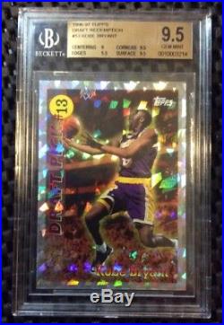 Kobe Bryant 1996-97 Topps Draft Redemption #13 Bgs 9.5 Gem Mint Rc Rookie Lakers