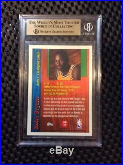 Kobe Bryant 1996-97 Topps Draft Redemption #13 Bgs 9.5 Gem Mint Rc Rookie Lakers