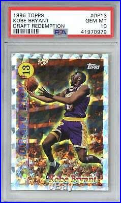 Kobe Bryant 1996 Topps Rookie #DP13 Draft Redemption PSA 10