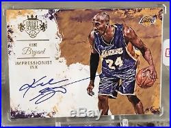 Kobe Bryant Auto /40 Canvas Portrait Impressionist Ink Lakers Redemption On Card