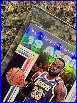 LeBron James 2019-20 Panini Contenders OPTIC PRIZM PLAYING THE NUMBERS GAME Gem