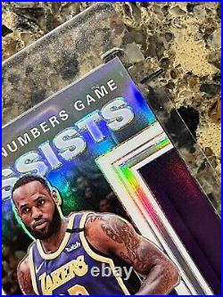 LeBron James 2019 Panini Contenders Optic Prizm Playing the Numbers Game 19 AST