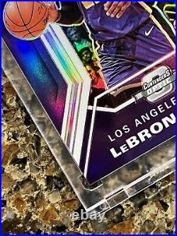 LeBron James 2019 Panini Contenders Optic Prizm Playing the Numbers Game 19 AST