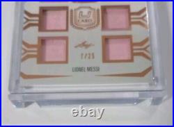 Lionel Messi 2024 Leaf The Ultimate Card 6 Jersey Swatch Game Used Bronze 7/25