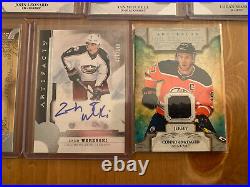 Lot of 9 2020-21 NHL Artifacts Rookie Cards Auto Game Jersey Connor McDavid Red