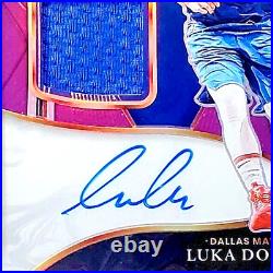 Luka Doncic 2021 Select X-Factor Memorabilia Signatures Purple /49