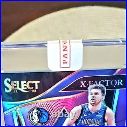 Luka Doncic 2021 Select X-Factor Memorabilia Signatures Purple /49