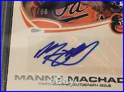 Manny MACHADO 2013 Topps SILVER SLATE Rookie Autograph /50 PSA 10 Redemption RC