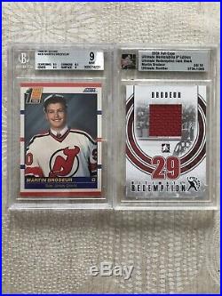 Martin Brodeur rookie card And a Ultimate Redemption Game Used Jersey Card
