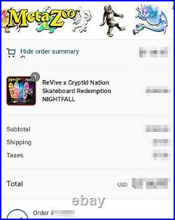 Metazoo Revive x Cryptid Nation Skateboard Redemption Box CONFIRMED ORDER