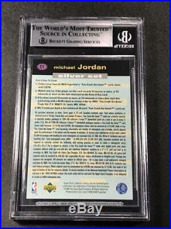 Michael Jordan 1995 Upper Deck #c1c Crash The Game Silver Redemption Card Bgs 9