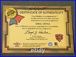 Mike Ditka 2000 Fleer Greats of the Game Autograph Bears Tough Redemption Auto